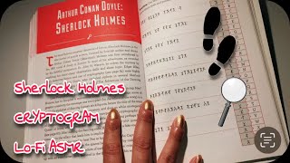 Lo-Fi ASMR - solve a sherlock holmes CRYPTOGRAM with me (soft spoken, writing, reading) screenshot 4