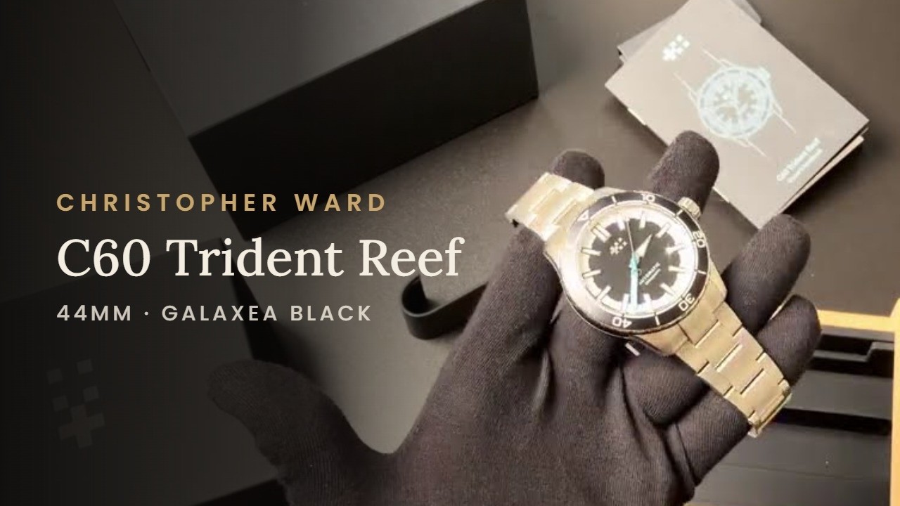 Christopher Ward C60 Trident Reef — Galaxea Black video