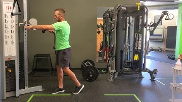 Unity Fitness - Long Rope Wide Stance Anti-Rotation Horizontal Chop