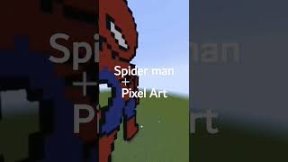 Minecraft Spider man. Pixel Art!!! #minecraft #pixelart #spidermanpixelart
