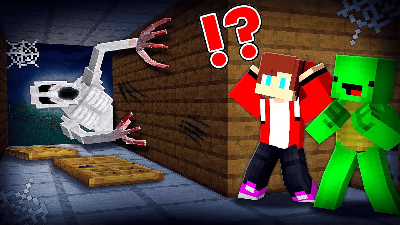 Someone is Hiding in Mikey and JJ Security House in Minecraft - Maizen JJ and Mikey
