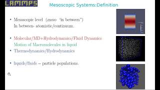 Mesoscopic Methods with LAMMPS