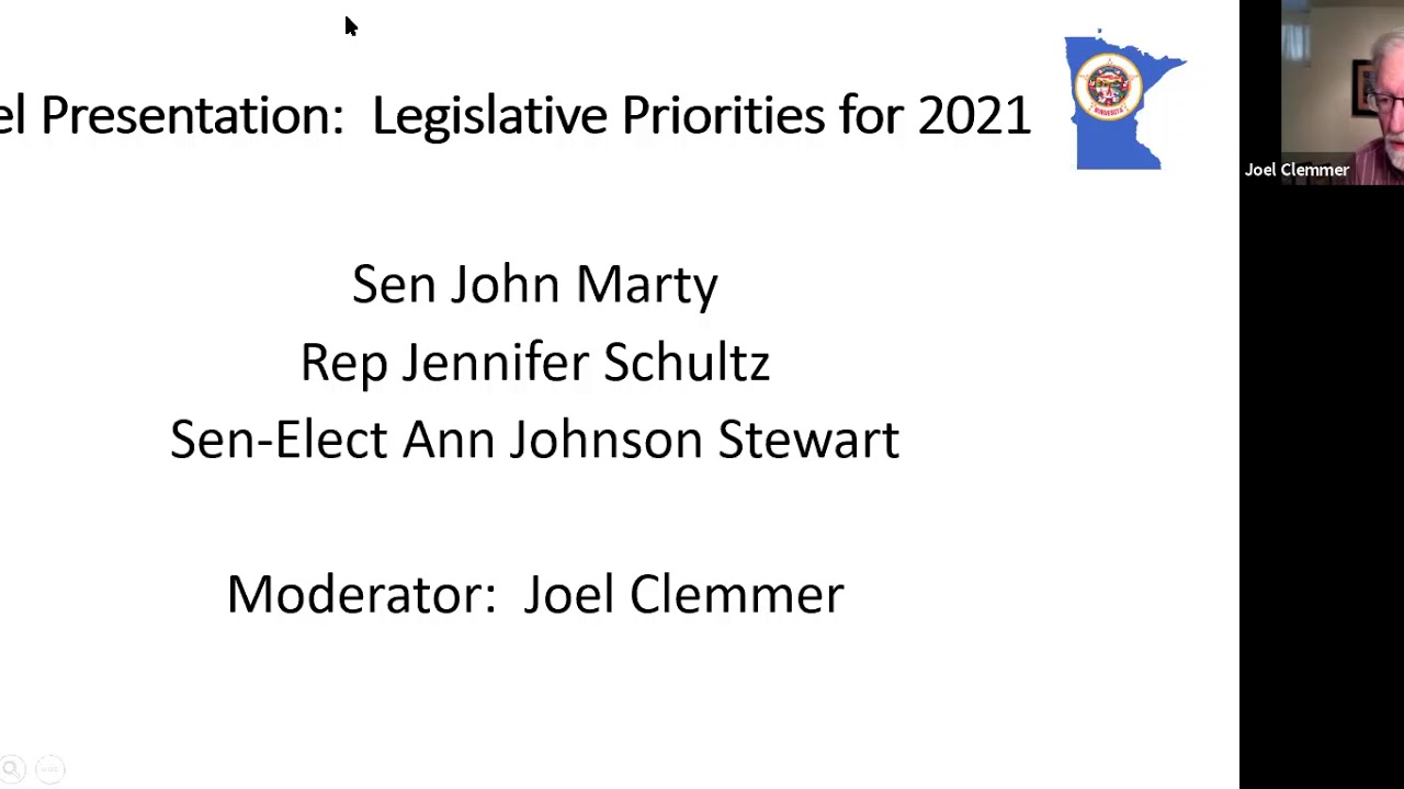 Health Care for All Minnesota November 14, 2020 Quarterly Meeting: Panel Discussion on Priorities