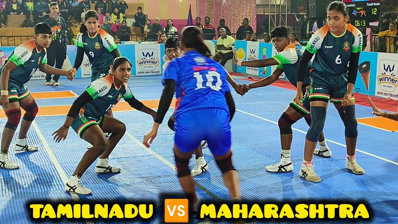 Tamilnadu 🆚 Maharashtra || Girls || 51st Junior National Kabaddi Championship 2025, Kolkata 