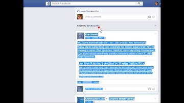 Facebook Tip - Saving Links and Videos