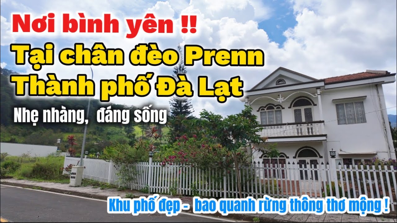 ✅Sống yên bình trong khu biệt thự đẹp tại chân đèo Prenn - Đà Lạt giáp rừng thông nguyên sinh !