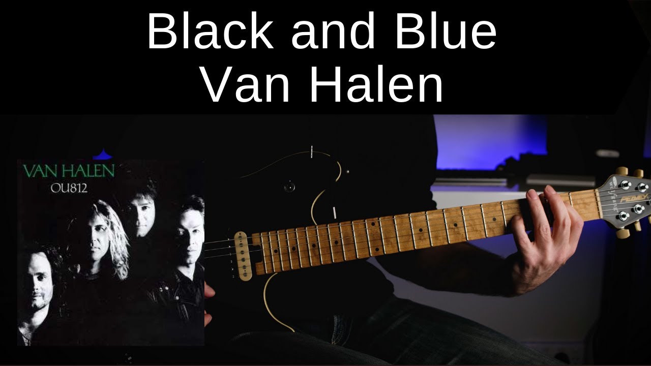 BLACK AND BLUE by Van Halen | How to play :: Guitar Lesson :: Tutorial