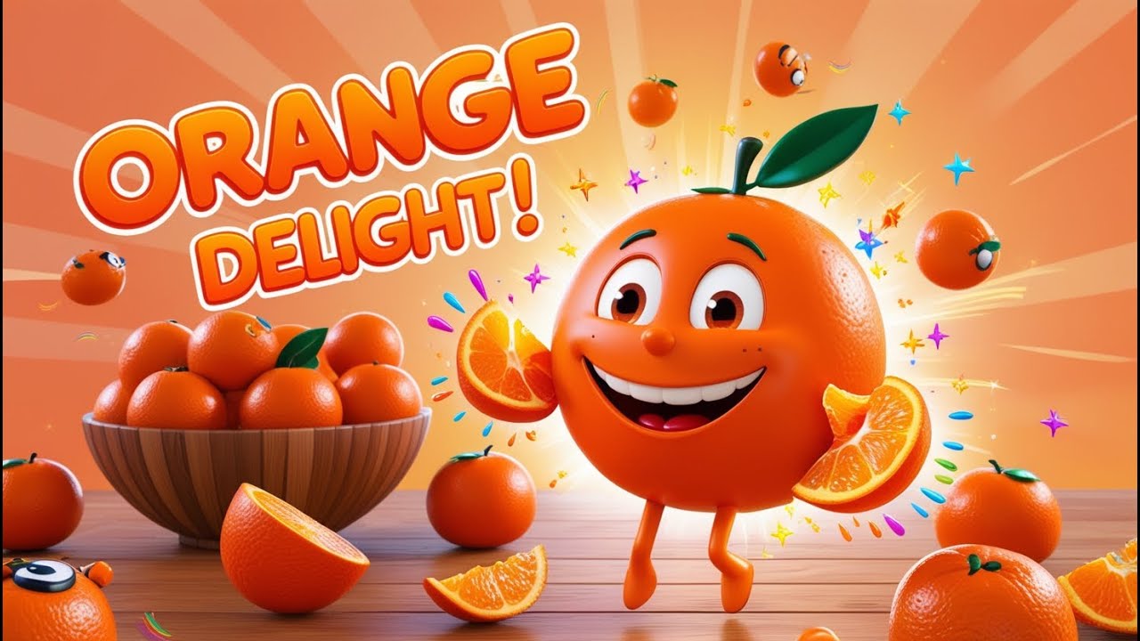 Orange Fun Orange Delight - Fun and Juicy Nursery Rhyme for Kids! - YouTube