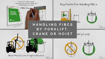 FIBC Safe Handling Guidelines - Handling by Forklift, Crane or Hoist