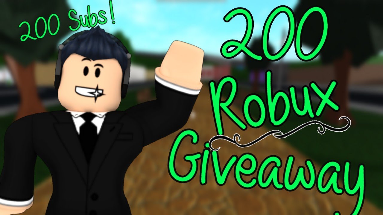 200 Robux Giveaway Quizotix Youtube - 200 robux giveaway 2019