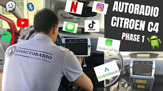 Installation Autoradio avec Carplay et Android Auto sur Citroën C4