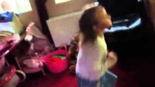 Lily playing Kinectimals