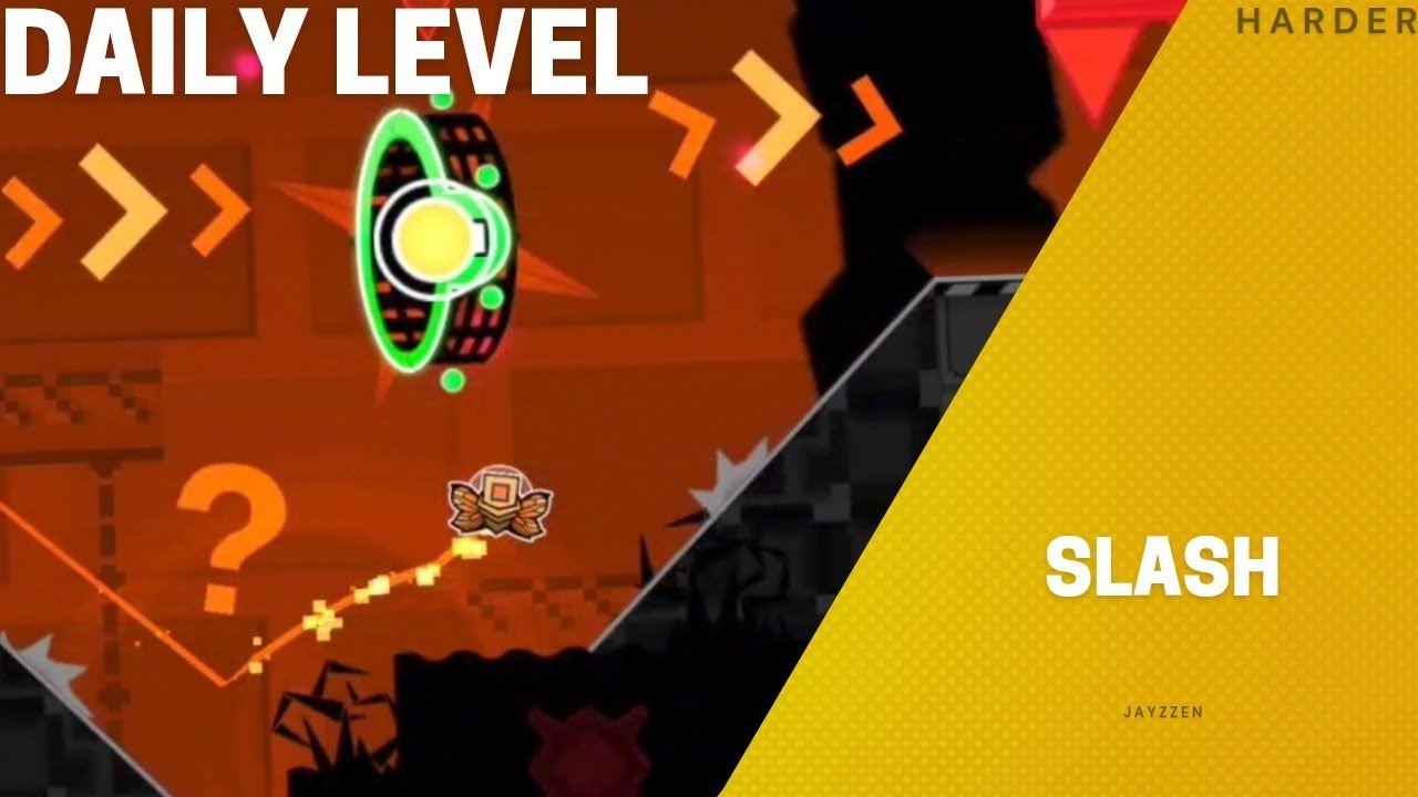 "SLASH" by Jayzzen [100%] (Harder) [Daily] | Geometry Dash - YouTube