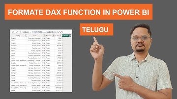 Format DAX Function In Power BI | DAX Functions In Telugu