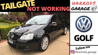 MK5 GOLF | Tailgate electrical Issues | FIXED