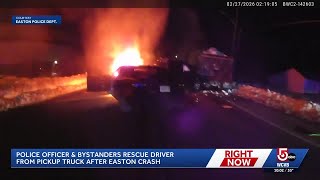 Easton fiery rescue