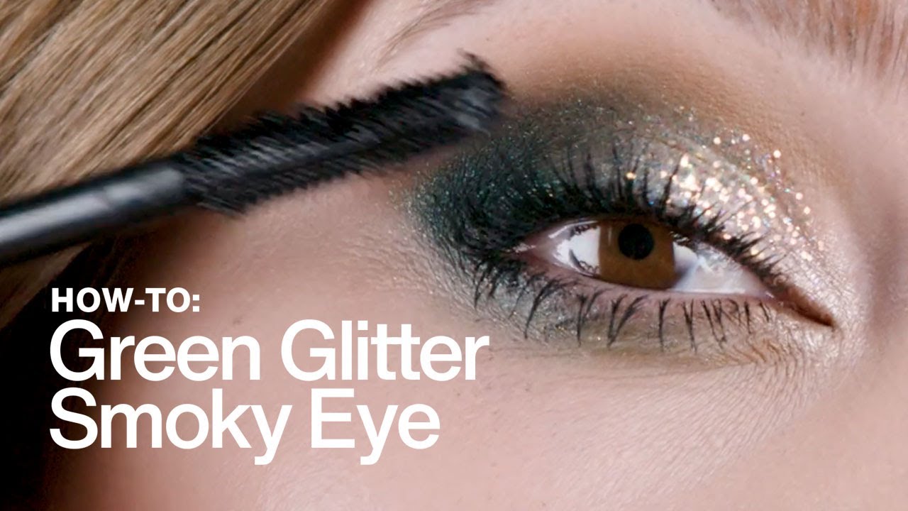 HOW TO: Green Glitter Smoky Eye MAC Cosmetics - YouTube
