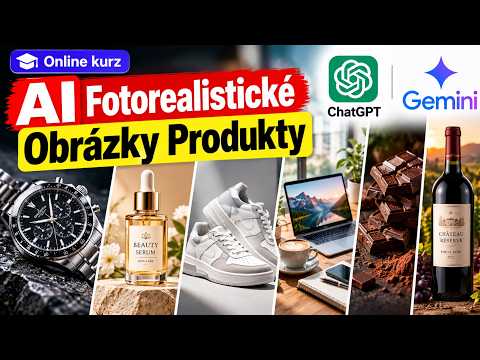 Online kurz AI Grafika a Dizajn - Ako Vytvoriť AI Fotorealistické Obrázky Produktov ChatGPT Gemini?