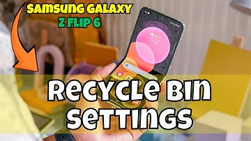 Recycle Bin Samsung Galaxy Z Flip 6 || How to use recycle bin || Recycle bin settings