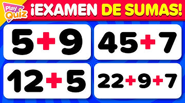 ¡Piensa Rápido! ⏰🧠 Sumas Matemáticas | Play Quiz de Cultura General