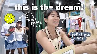 pursuing my passions!! ✿ i sold at a stationery market + played in a pro pickleball tournament