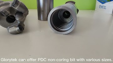 Diamond PDC Drill Bit , Non Coring Drill Bits 76mm Diameter For Coal Mining