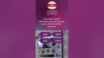 Quiz: How many IP address in netmask (255.255.255.0) #networking #comptia #ccna