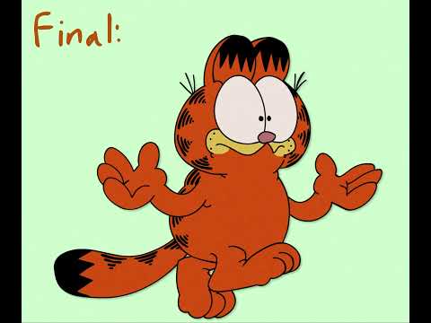 Garfield The Cat Run Cycle Video