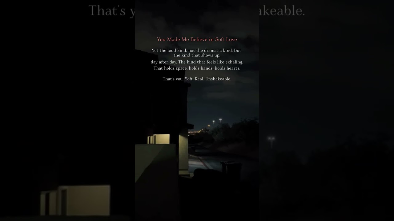 The Moment I Learned What Soft Love 💞 Feels Like