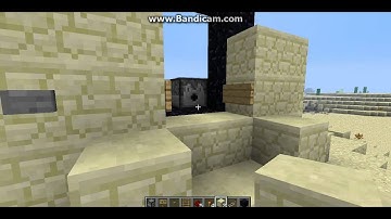 Button activated Nether-Minecraft Tutorial