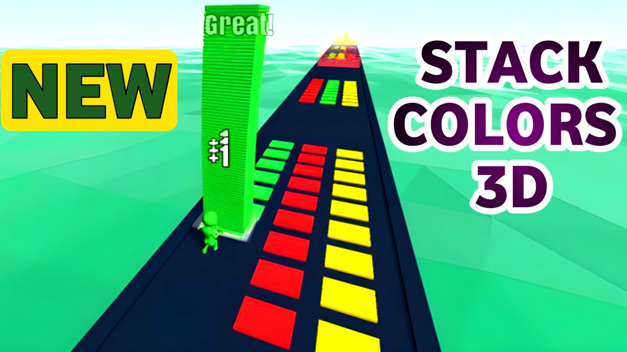 stivă culori 3D joc nou! tutorial gameplay iOS, Android nou actualizare nou nivel mobil cele mai bun