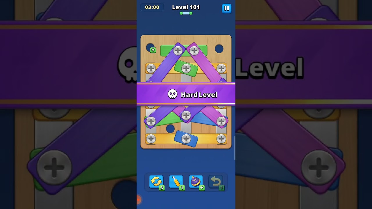 Take Off Bolts Screw Puzzle Level 101