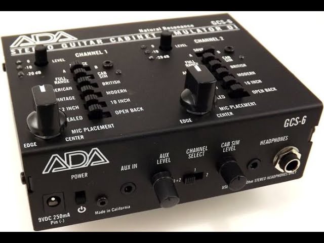 A/DA GCS-2 Guitar Cabinet Simulator - YouTube