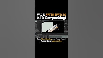 🎯2D Elements in 3D Space: VFX Compositing Example #shorts
