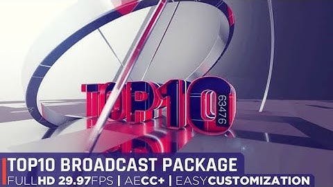 Top 10 Broadcast Package AFTER EFFECTS Template Videohive 32975479
