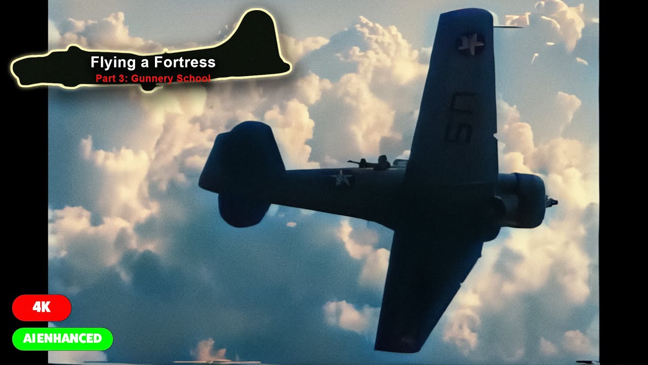 WWII Enhanced Footage: Aerial Gunnery School | Documentary, 