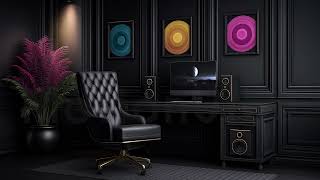Dark Mode Studio | Midnight Workspace Ambience | Luxe Minimal Desk & Noir Creative Background screenshot 2