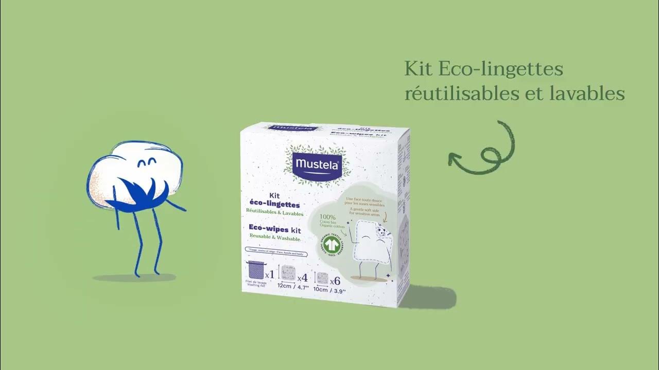 Eco-lingettes 100% coton bio
