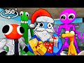 360° Rainbow Friends But BLUE is Santa Claus! Animation