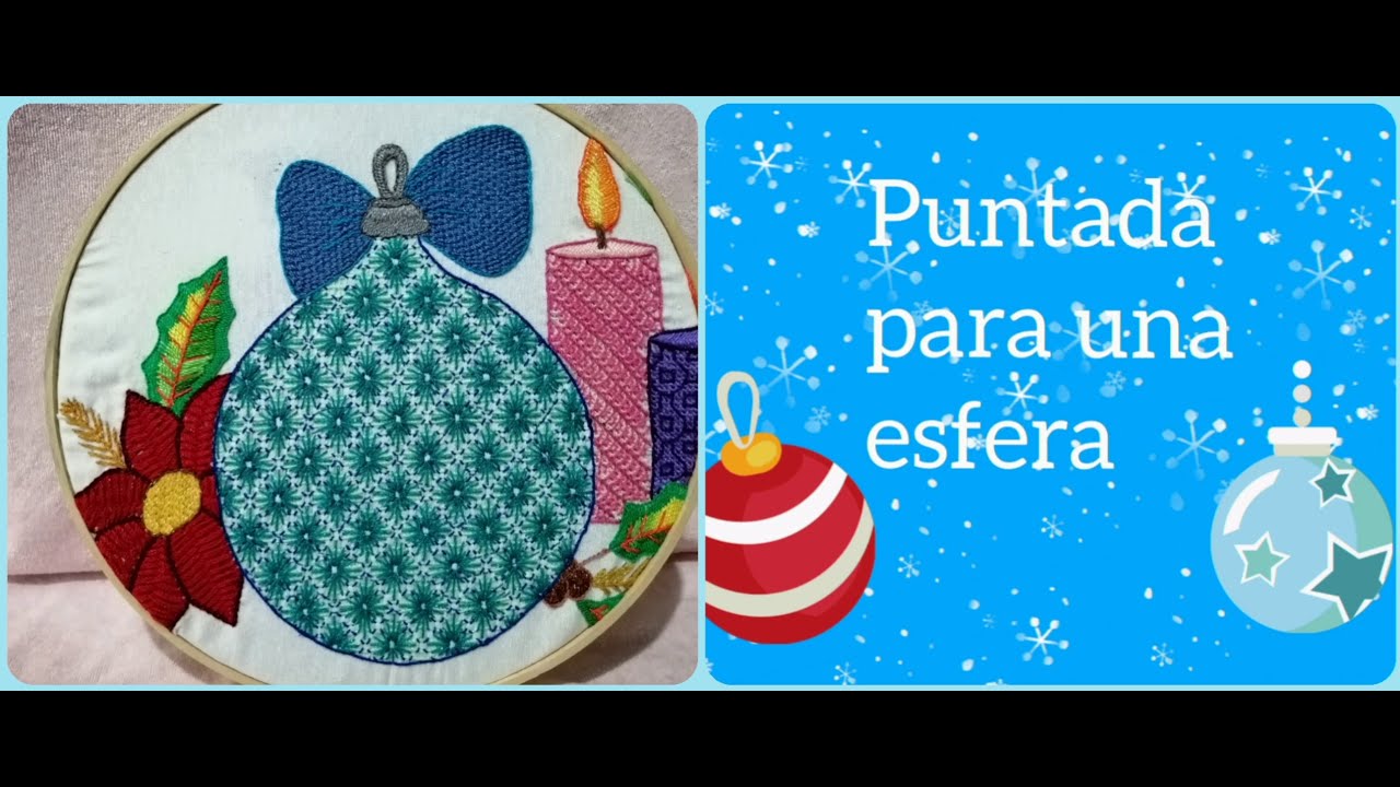 (PUNTADA FANTASÍA)Puntada para una esfera 💫🌲🔵|Puntadas de Fantasía