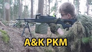 George's A&K PKM - Airsoft Loadout - Russian Support Machine Gun - Soviet - ADS