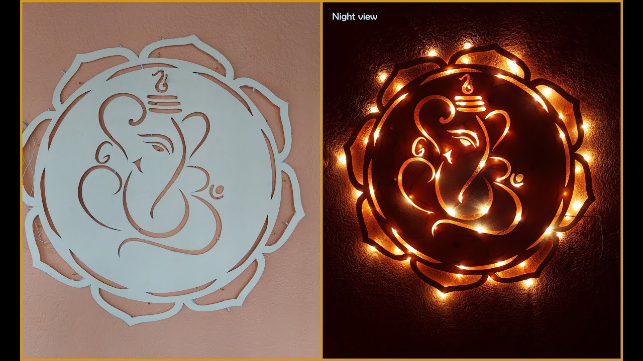 Wall Hanging Decor with LED Lights DIY Unique Wall Hanging Easy