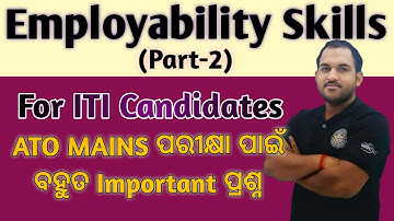 Employability Skills (Part-2) | ATO Main Exam | B MOHAN KUMAR | Selected Questions #ato #iti