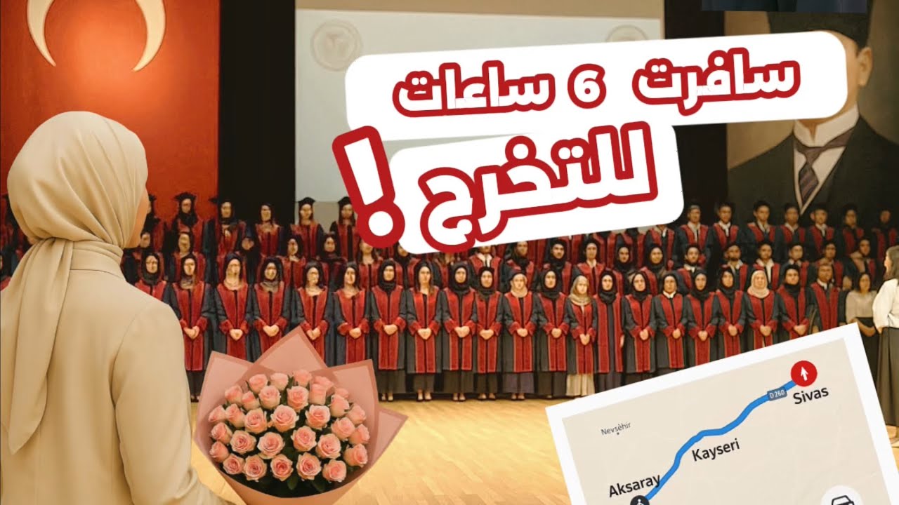 سافرت لغير مدينة حتى أحضر التخرج !!🎓 + جولة سريعة 🫢