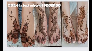 easy 2024 latest foot mhendi designs bridal decent foot mhendi#hoorainhashmi#mhendi#2024#henna