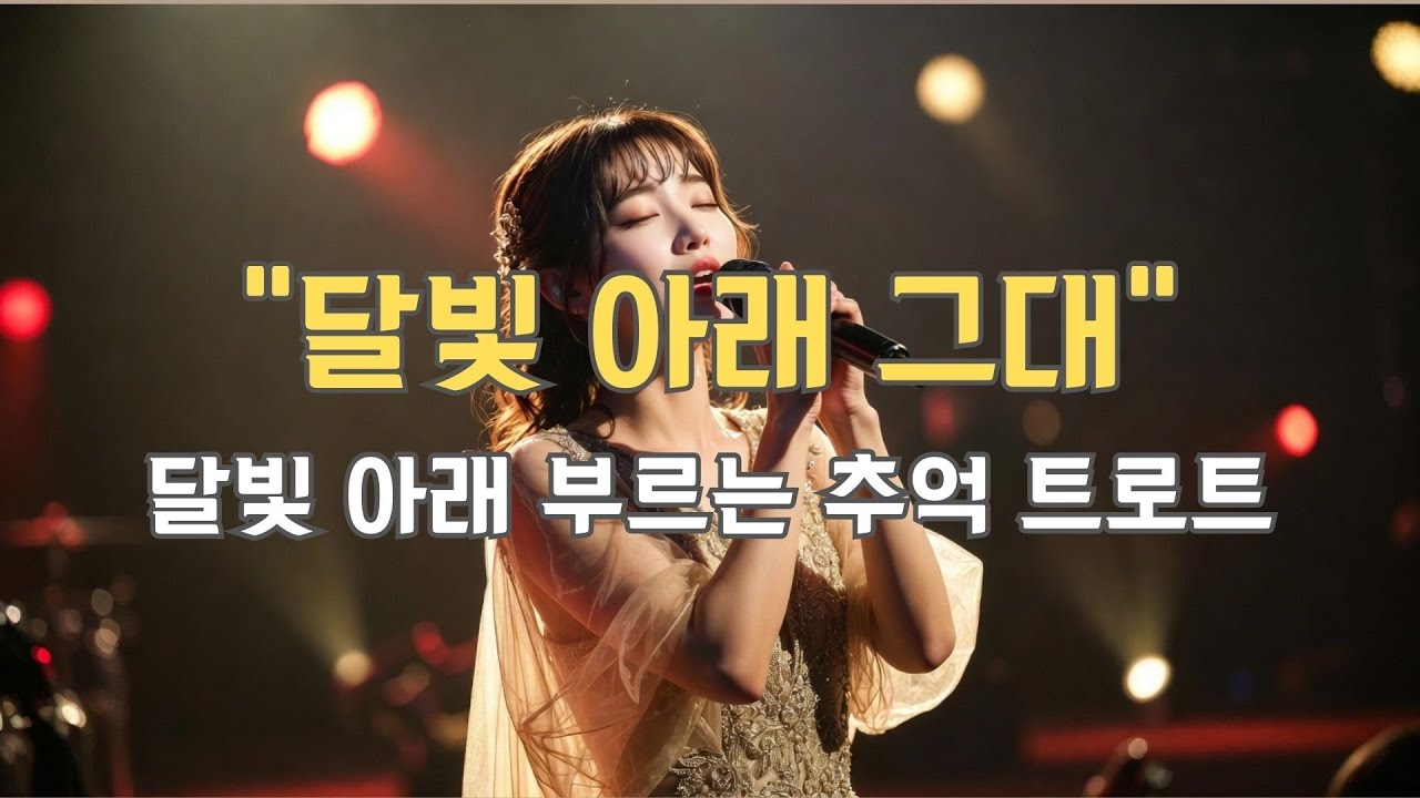 “달빛 아래 그대” (3번 듣기) 🎙️ 달빛 아래 부르는 추억 트로트 - YouTube