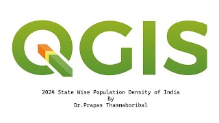 QGIS Demonstration: India Population Density 2024 Map