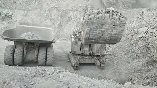 Liebherr R9350 Excavator Loads Terex NTE240 Mining Truck Powerful Machines Working at Another Level