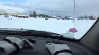 Snow Drifting with a Pickup Truck - Dec 18, 2013