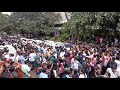 Actor Puneeth Rajkumar’s fans in large number gather outside hospital in Bengaluru